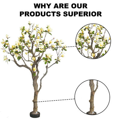 Customized Large Plastic Artificial Magnolia Tree 600cm Height