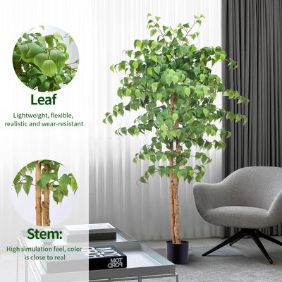 4 Or 5 Feet Potted Plants Artificial Ficus Office Decoration Natural Shape