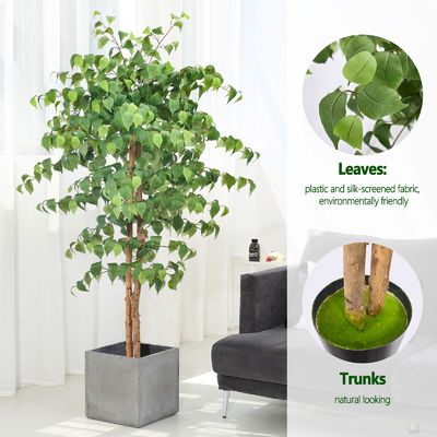 4 Or 5 Feet Potted Plants Artificial Ficus Office Decoration Natural Shape