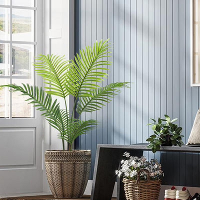 PONY Artificial Floor Palm Tree Indoor Decor Potted No Water Natural Look