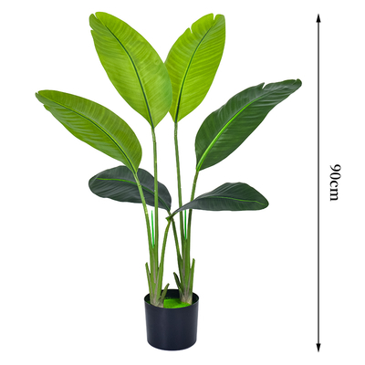 Multiple sizes Tall Bird of Paradise Artificial Tree  with Large Trunks and Realistic Leaves Big Faux Floor Potted Plants Fake Silk Plants for Home Office Living Room Decor Indoor