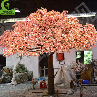 Artificial White Color Cherry Tree Indoor Wedding Decorative Large Silk Sakura Flower Tree Big Top Quality Cherry Blossom Trees