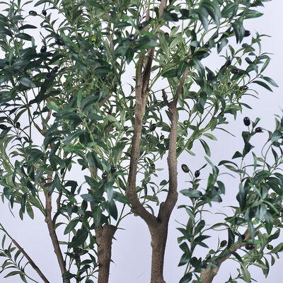 artificial plant manufacturer Customizable Size Lifelike Artificial Silk Olive Tree for Hotel Lobby Decor