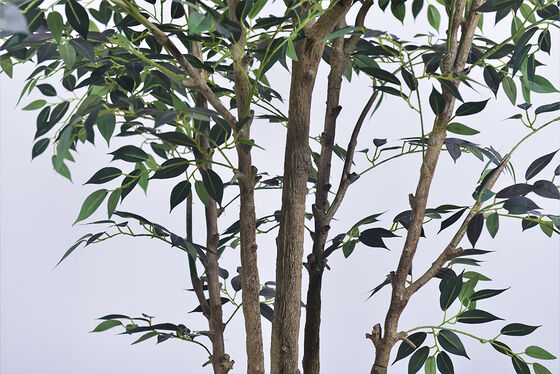 Lifelike Artificial Mini Ficus Tree - Artistic Trunk in 7.5FT/9.2FT, Low Maintenance for Luxury Spa & Restaurant Interior Design