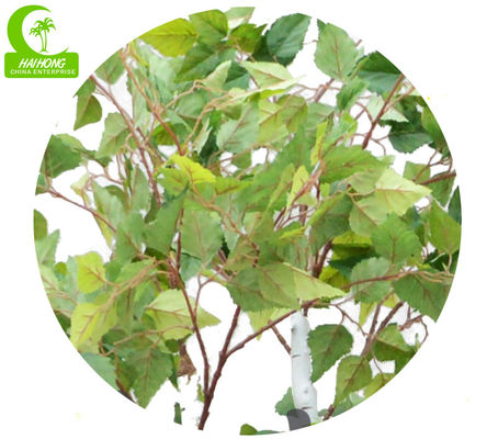 Factory Customizable Good-Looking Artificial White Birch Tree With Three Trunk Green Garden Landscaping