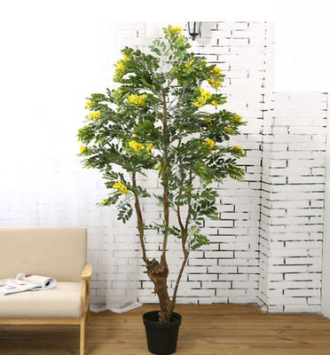 Garden Landscape Artificial Potted Floor Plants Cassia Flowering Tree