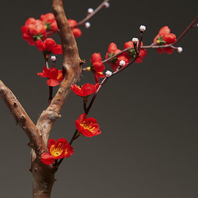 High Simulation Artificial Prunus Mume Tree 70cm Height