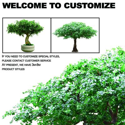 Anti UV Outdoor Artificial Landscape Trees Pittosporum For Hotel Decoration
