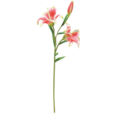 Anti UV Artificial Flower Lily 60cm 7 Color For Wedding Events Party Decor