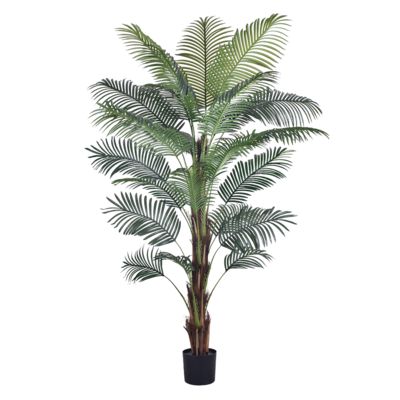 6ft Artificial Indoor Green Plants Indoor Artificial Palm Most Realistic Areca Palm For Home Deco
