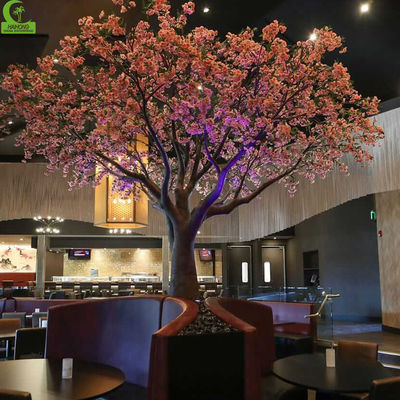 Artificial White Color Cherry Tree Indoor Wedding Decorative Large Silk Sakura Flower Tree Big Top Quality Cherry Blossom Trees