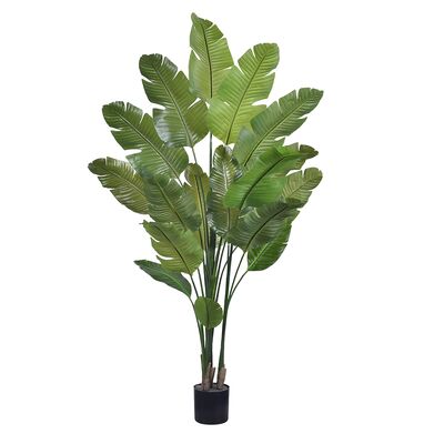 হাইহং নতুন আগমনের ইনডোর কৃত্রিম উদ্ভিদ বাস্তবসম্মত পাখি অফ প্যারাডাইস কৃত্রিম উদ্ভিদ গ্রীষ্মমন্ডলীয় পাম সজ্জা ঘর জন্য Salon