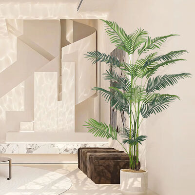 Wholesale Indoor Artificial Plants Faux Hawaii PalmPotted Plants For Indoor Decoration