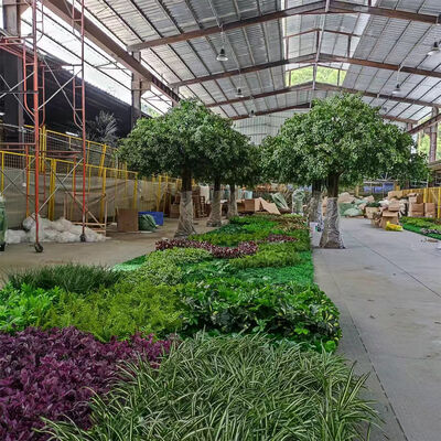 Custom Artificial Green Wall Panels - Vertical Garden for Restaurant, Hotel & Mall (B1 Fire Retardant, Anti-UV)