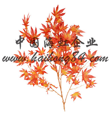 Indoor And Outdoor 200cm High Artificial Red Maple Tree For Courtyard