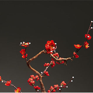 High Simulation Artificial Prunus Mume Tree 70cm Height
