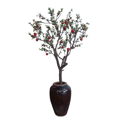 Simulated Space Decor Artificial Pomegranate Tree Landing Bonsai Ornamental Greenery